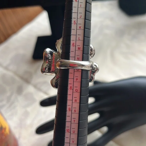 Beautiful, vintage dusty pink flower ring. - Picture 6 of 6